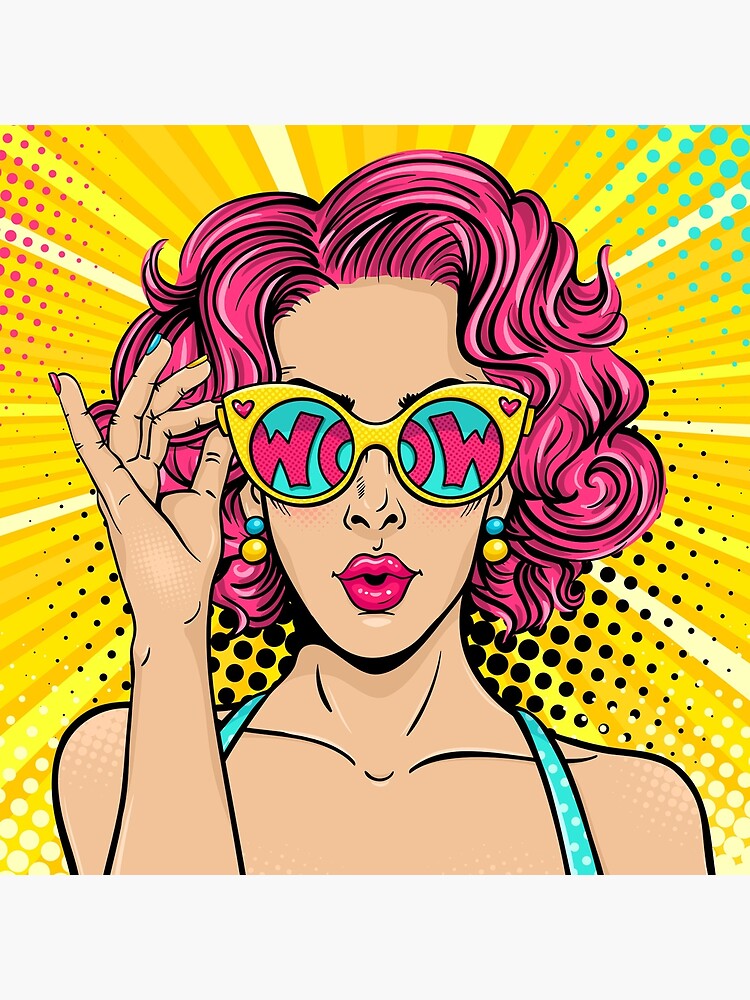 Wow Girl Pop Art by TapestryGirls