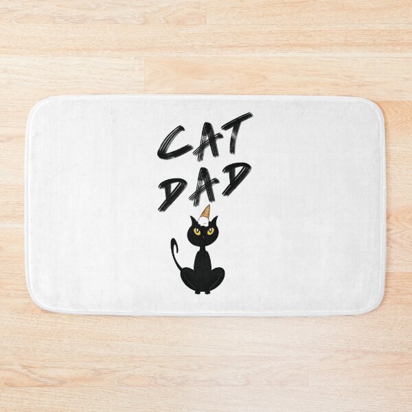 Item preview, Cat Dad - Cat with Vanilla Ice Cream on Head designed and sold by BusyMonkeys.