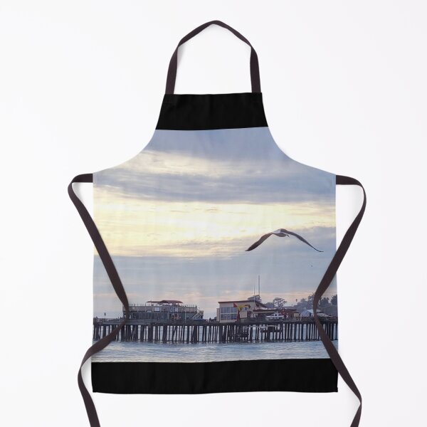 Item preview, Ocean pier with seagull at sunset designed and sold by teesonwheels.