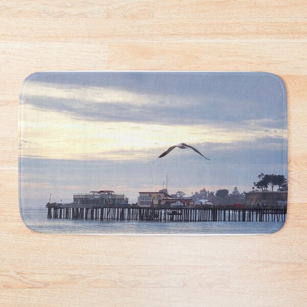 Item preview, Ocean pier with seagull at sunset designed and sold by teesonwheels.