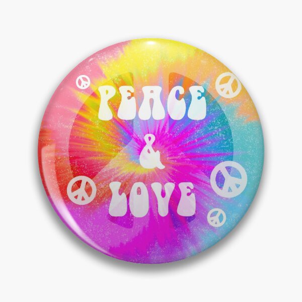 Item preview, Peace and Love Hippy Tie Dye Effect designed and sold by PrintAngels.