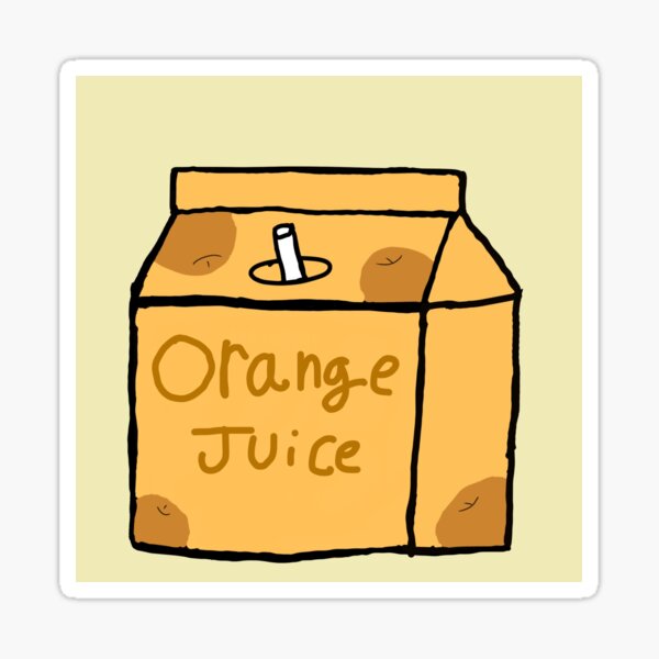 Orange juice Sticker