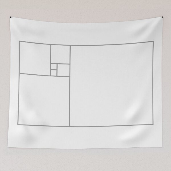 Item preview, Fibonacci Rectangle (Light Grey) designed and sold by GalacticEmpire.