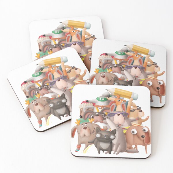Item preview, Gang of Stylized Dogs designed and sold by Kids-Playground.