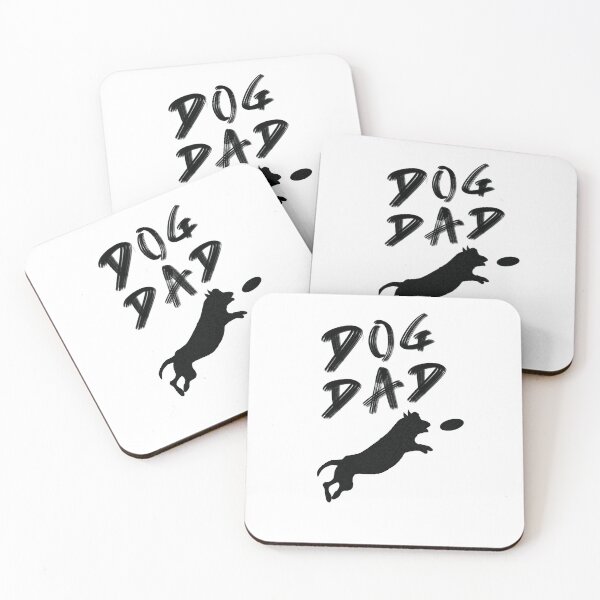 Item preview, Dog Dad - Dog Chasing Frisbee - White designed and sold by BusyMonkeys.