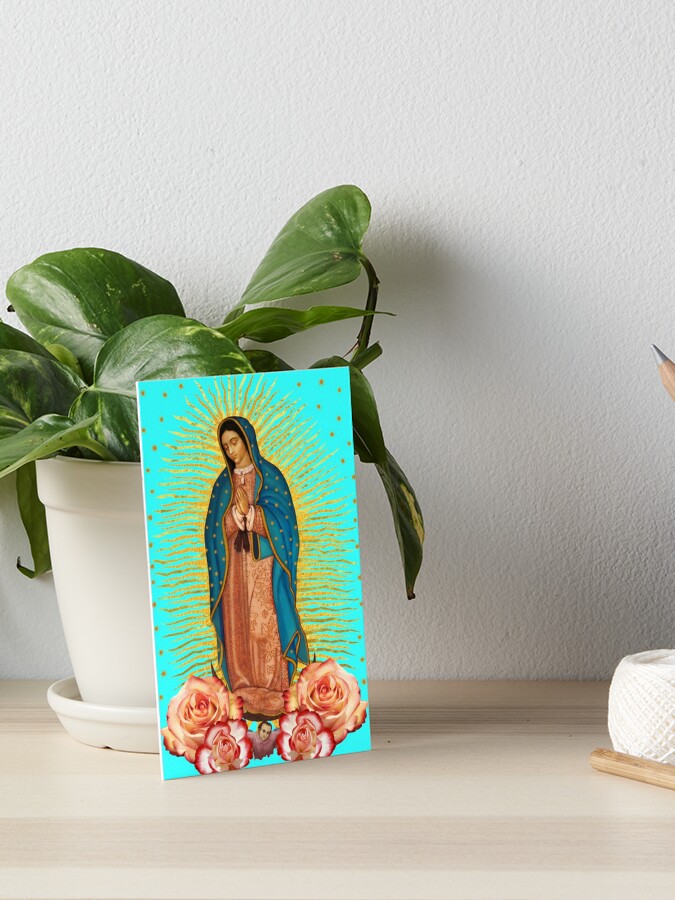 La Virgen De Guadalupe Mother Mary Madre de Dios Greeting Card by vagonart