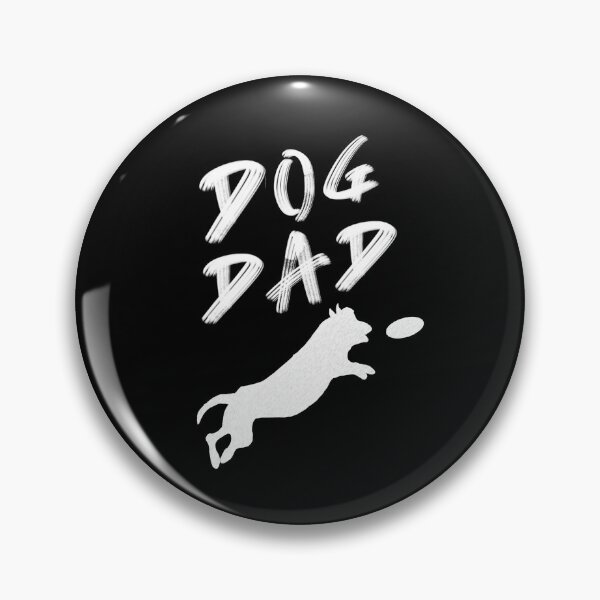 Item preview, Dog Dad - Dog Chasing Frisbee - Black designed and sold by BusyMonkeys.