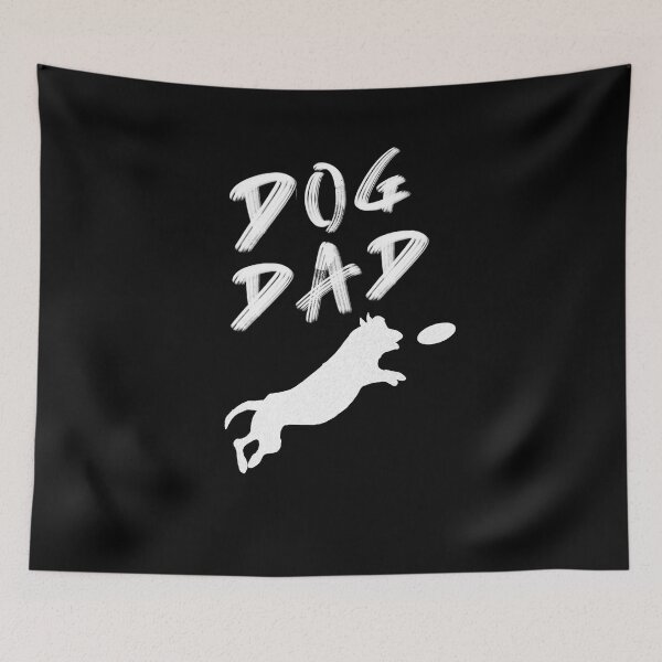 Item preview, Dog Dad - Dog Chasing Frisbee - Black designed and sold by BusyMonkeys.
