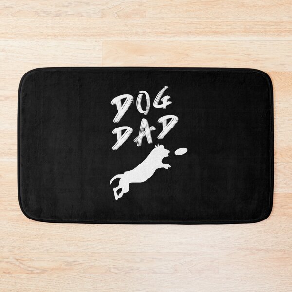 Item preview, Dog Dad - Dog Chasing Frisbee - Black designed and sold by BusyMonkeys.