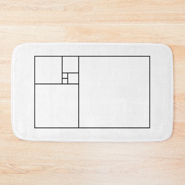 Item preview, Fibonacci Rectangle (Black) designed and sold by GalacticEmpire.