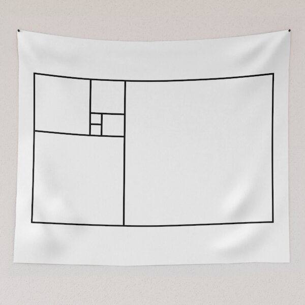Item preview, Fibonacci Rectangle (Black) designed and sold by GalacticEmpire.