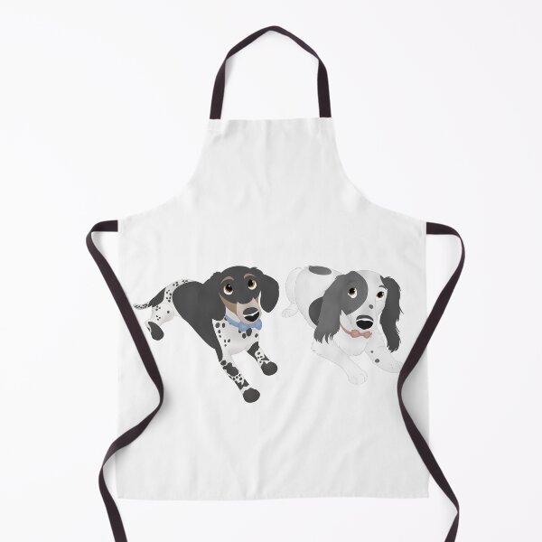 Item preview, Cartoony Dachshunds Wearing Bow Ties Illustration designed and sold by pawtraitdreams.