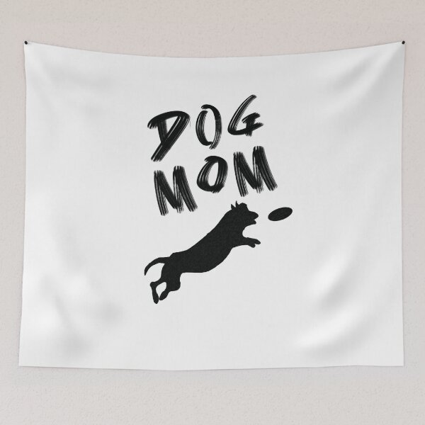 Item preview, Dog Mom - Dog Chasing Frisbee - White designed and sold by BusyMonkeys.