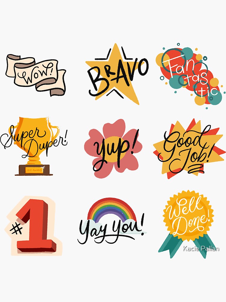 Good Job Teacher Stickers Sticker for Sale by Kacie Pallan