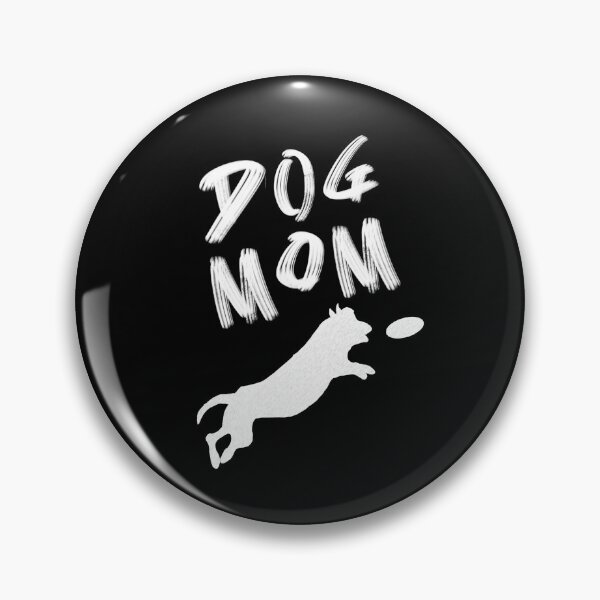 Item preview, Dog Mom - Dog Chasing Frisbee - Black designed and sold by BusyMonkeys.