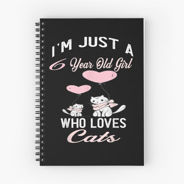 Item preview, I'm Just A 6 Year Old Girl Who Loves Cats Birthday Girl  designed and sold by beatabea.