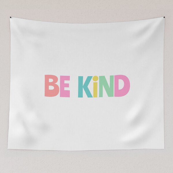 Item preview, BE KIND cute, pastel colourful message to spread joy designed and sold by OK SKETCHY.