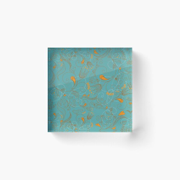 Item preview, Flowers and Birds Turquoise designed and sold by Ksaavet.