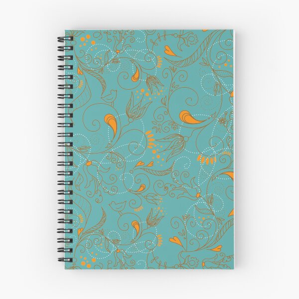 Item preview, Flowers and Birds Turquoise designed and sold by Ksaavet.