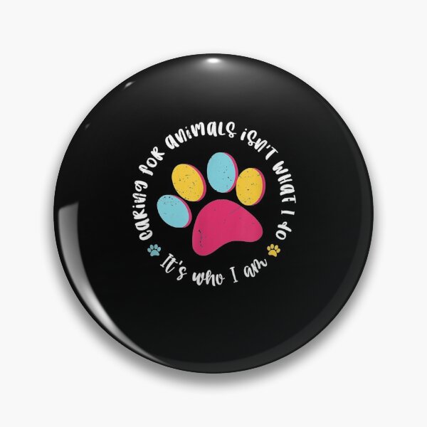 Item preview, Caring For Animals Isn't What I Do It's Who I Am Cute Paw  designed and sold by beatabea.