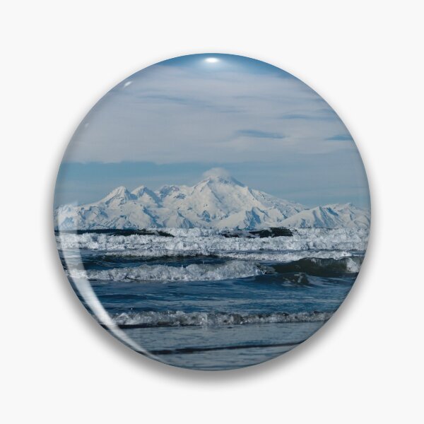 Item preview, Waves and Iliamna Volcano, Anchor Point, Alaska, 2021 designed and sold by NikaPhotos.