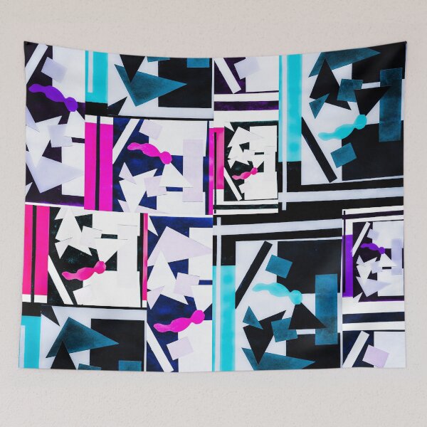Item preview, Geometric Shapes Collage Art designed and sold by Designs By YL.