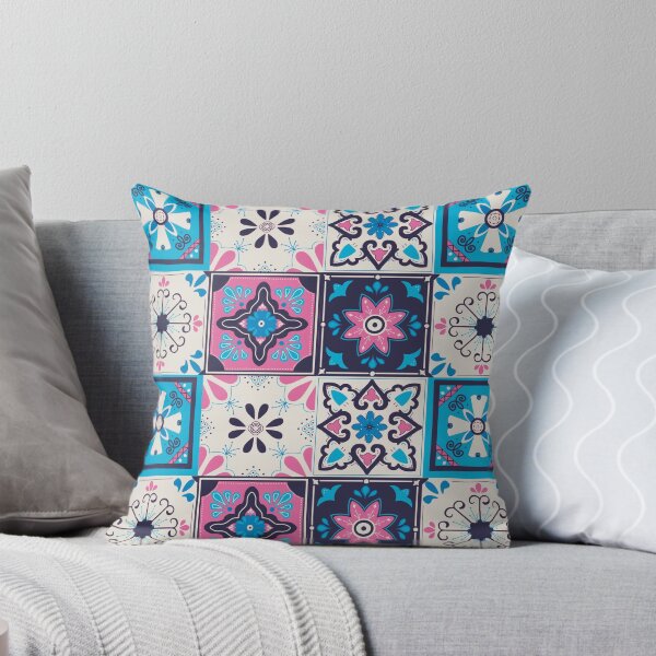 Item preview, Mexican Saltillo Tiles Blue Palette designed and sold by keelsome.