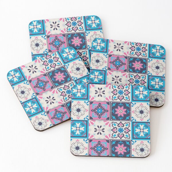 Item preview, Mexican Saltillo Tiles Blue Palette designed and sold by keelsome.