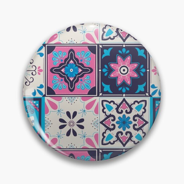 Item preview, Mexican Saltillo Tiles Blue Palette designed and sold by keelsome.