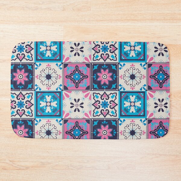 Item preview, Mexican Saltillo Tiles Blue Palette designed and sold by keelsome.