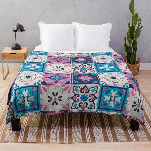 Item preview, Mexican Saltillo Tiles Blue Palette designed and sold by keelsome.