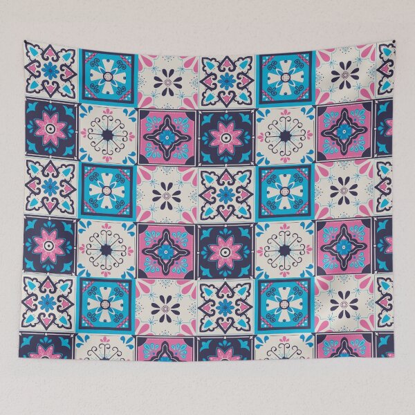 Item preview, Mexican Saltillo Tiles Blue Palette designed and sold by keelsome.