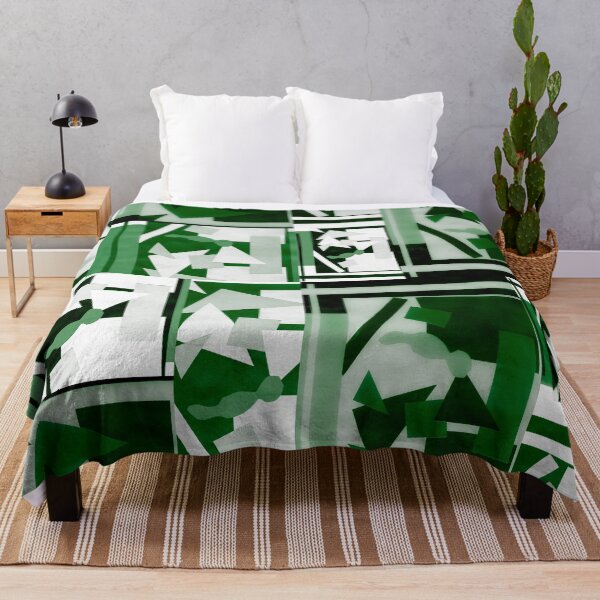 Item preview, Geometric Shapes Collage Art- Green Camo designed and sold by Designs By YL.