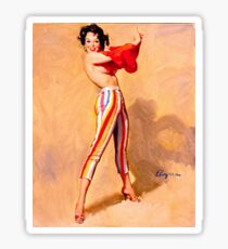 Gil Elvgren Appreciation T-Shirt no. 06 Sticker