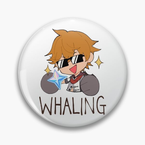 Item preview, Childe Genshin Impact Meme Print Sticker Button designed and sold by Hephasst.