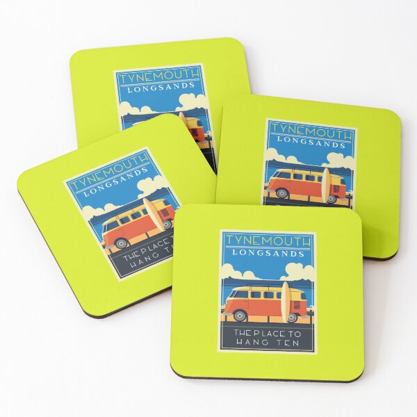 Item preview, Tynemouth Longsands The Place To Hang Ten for cool surfers surfing gift designed and sold by MerchByCraig.