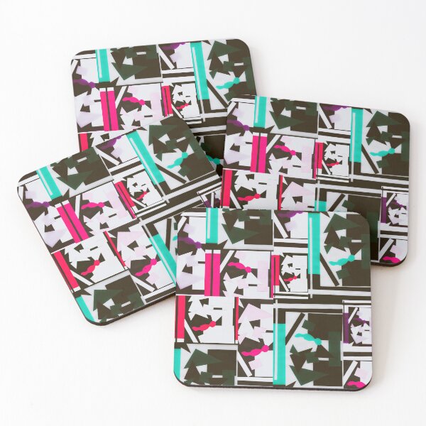 Item preview, Geometric Shapes Collage Art- Christmas designed and sold by Designs By YL.