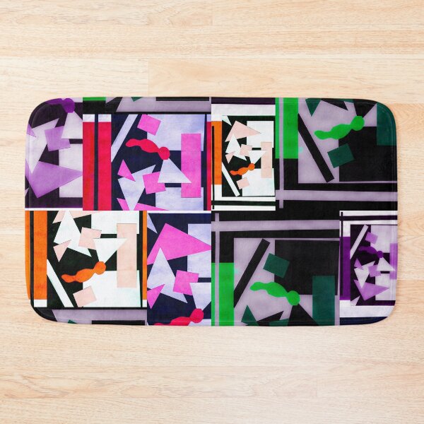 Item preview, Geometric Shapes Collage Art- Colorful designed and sold by Designs By YL.