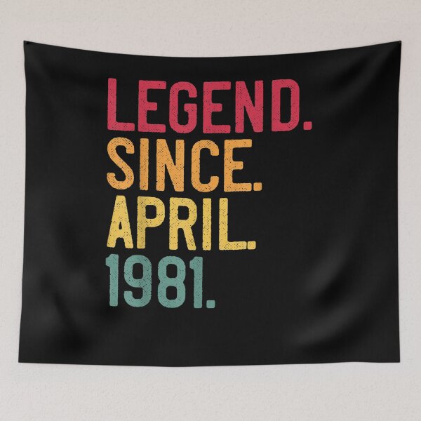 Item preview, Legend Since April 1981 40th Birthday Gift 40 Years Old  designed and sold by beatabea.