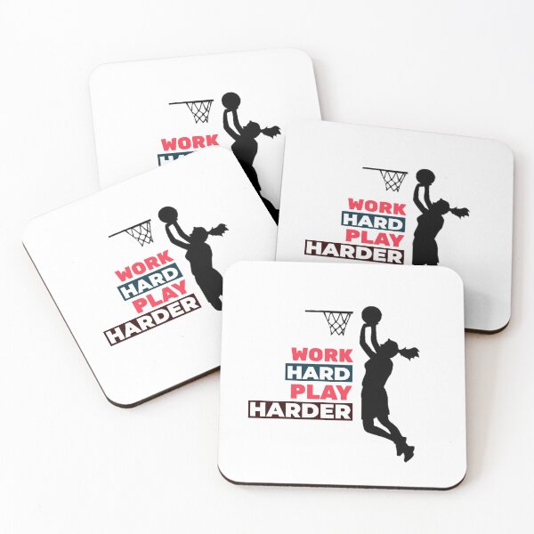 Item preview,   Work Hard Play Harder Female Basketball Player designed and sold by davestees506.