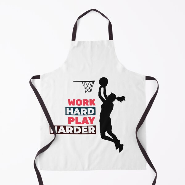 Item preview, Work Hard Play Harder Female Basketball Player designed and sold by davestees506.