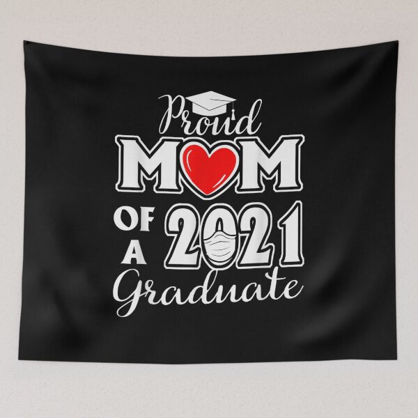 Item preview, Graduation Proud Mom Of A 2021 Face Mask Graduate Senior 21  designed and sold by beatabea.