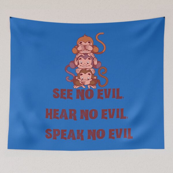Item preview, See No Evil, Hear No Evil, Speak No Evil designed and sold by Tripp Art Studio.