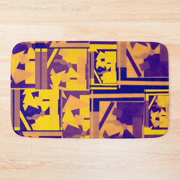 Item preview, Geometric Shapes Collage Art- Gold designed and sold by Designs By YL.