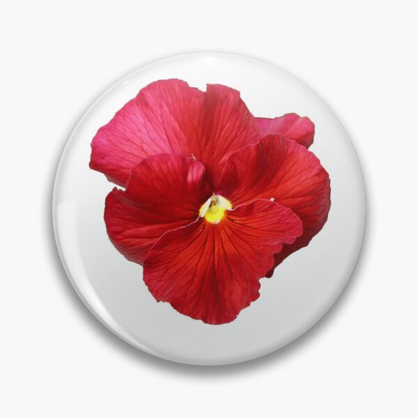 Item preview, Red Pansy on white designed and sold by STHogan.