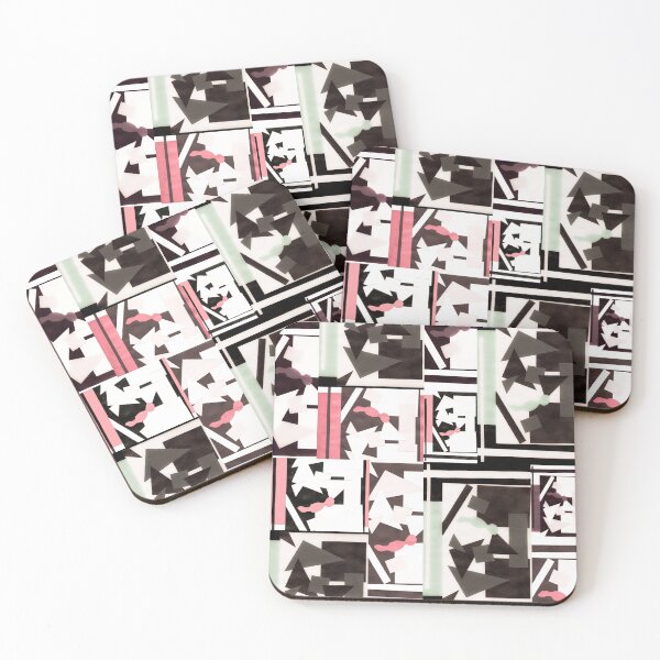 Item preview, Geometric Shapes Collage Art- Mint designed and sold by Designs By YL.