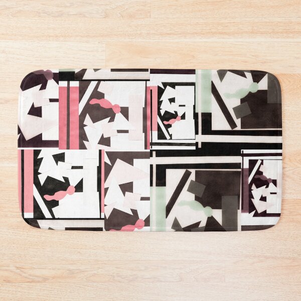 Item preview, Geometric Shapes Collage Art- Mint designed and sold by Designs By YL.