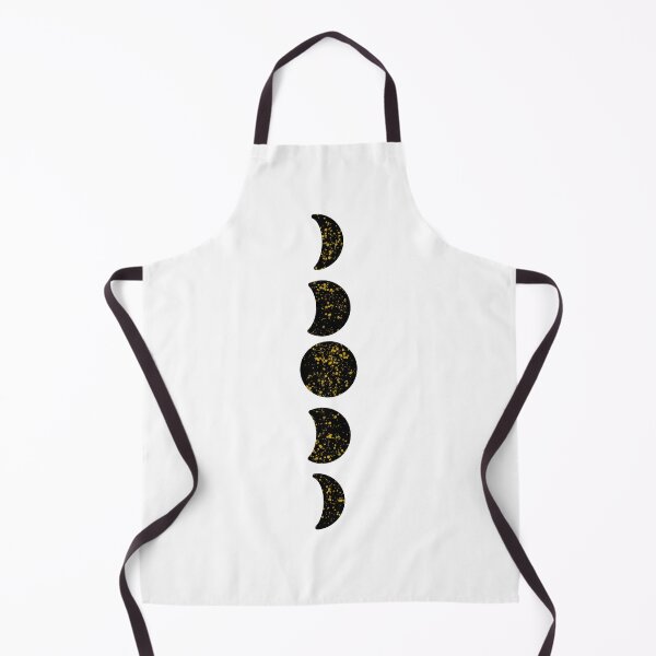 Item preview, Black With Gold Speckles Stages Of The Moon designed and sold by ArtbyLucy27.