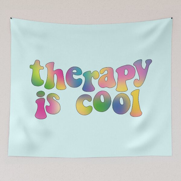 Item preview, Therapy is Cool Brights designed and sold by Gold Star Creative.