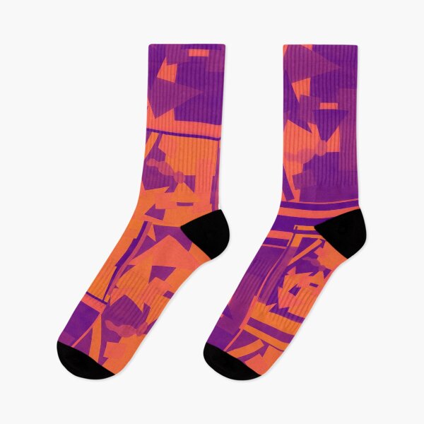 Item preview, Geometric Shapes Collage Art- Orange & Purple designed and sold by Designs By YL.